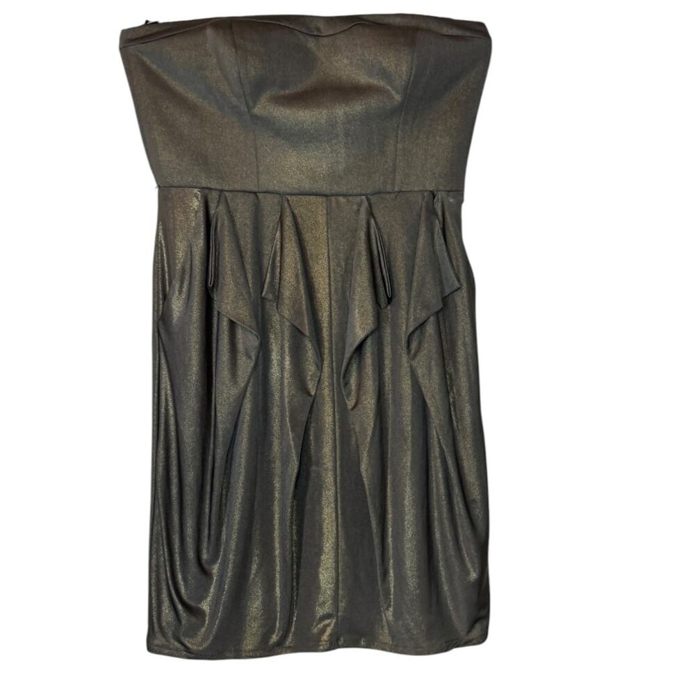 Jessica Simpson Metallic Strapless Cocktail Dress Women’s 6 NEW - Picture 3 of 12